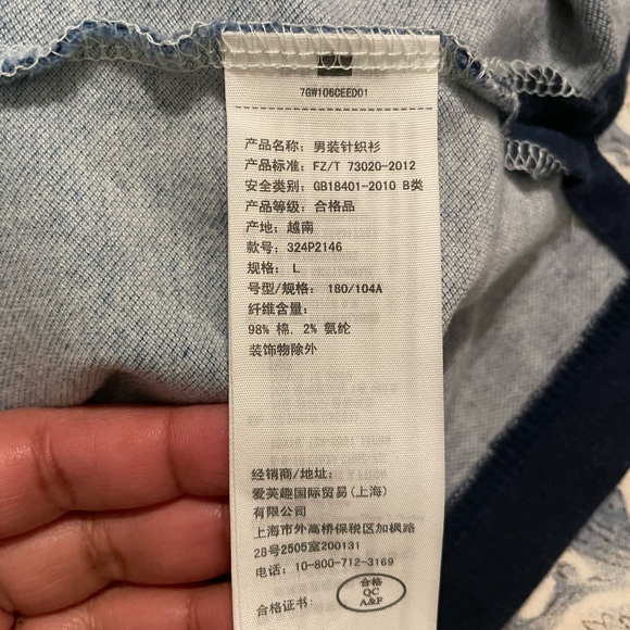 Brand new Hollister ambre blue polo shirt - Picture 4 of 5